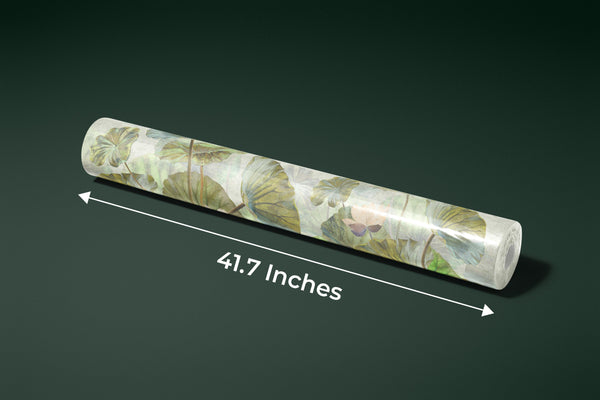 Lotus Leaves Wallpaper, Botanical Mural, Oversized Custom Size Wall Art, Non-Woven, Non-Adhesive, Modern Wall Paper, Removable