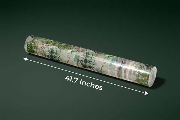 Palm Trees Tropical Wallpaper, Mughal Garden Wall Mural, Oversized Custom Size Wall Art, Non-Woven, Non-Adhesive, Modern Wall Paper, Removable