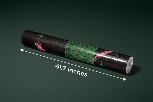 Green Cube Wallpaper, Abstract Geometric Shapes Mural, Oversized Custom Size Wall Art, Non-Woven, Non-Adhesive, Modern Wall Paper, Removable