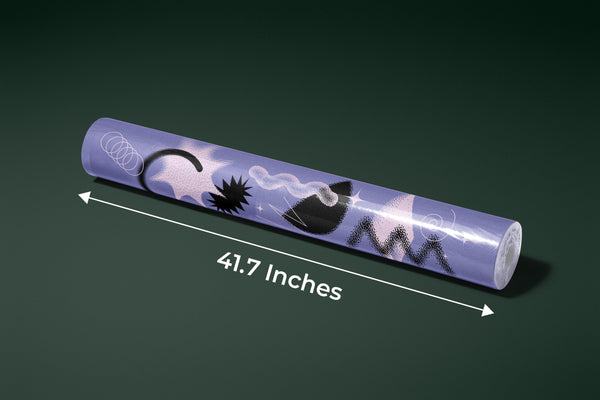 Geometric Shapes Wallpaper, Purple Background Mural, Oversized Custom Size Wall Art, Non-Woven, Non-Adhesive, Modern Wall Paper, Removable