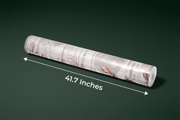 Tropical Plants Wallpaper, Geometric Shapes Mural, Oversized Custom Size Wall Art, Non-Woven, Non-Adhesive, Modern Wall Paper, Removable