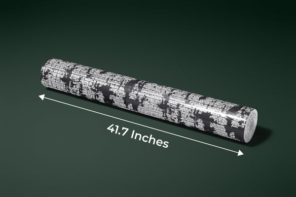 Black Grunge Texture Wallpaper, White Background Mural, Oversized Custom Size Wall Art, Non-Woven, Non-Adhesive, Modern Wall Paper, Removable