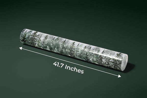 Winter Snowy Forest Wallpaper, Watercolor Mural, Oversized Custom Size Wall Art, Non-Woven, Non-Adhesive, Modern Wall Paper, Removable