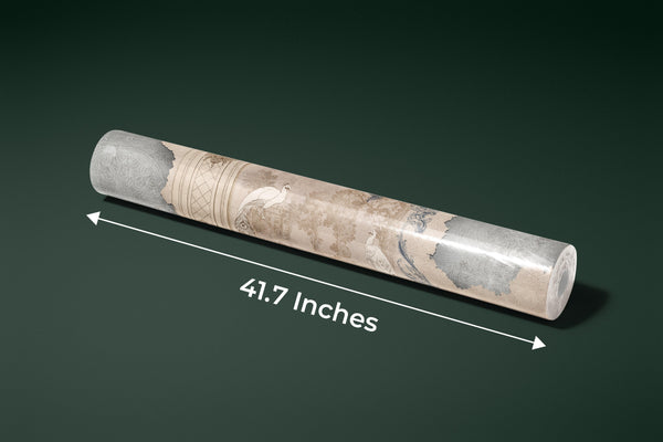 Baroque With Birds Wallpaper, Classic Style Mural, Oversized Custom Size Wall Art, Non-Woven, Non-Adhesive, Modern Wall Paper, Removable