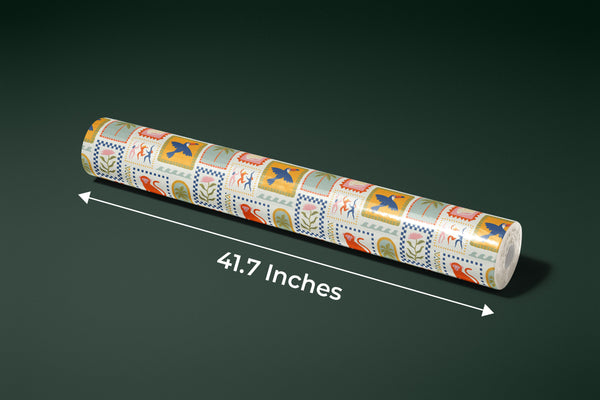 Retro Tropical Summer Wallpaper, Seamless Pattern Mural, Oversized Custom Size Wall Art, Non-Woven, Non-Adhesive, Modern Wall Paper, Removable