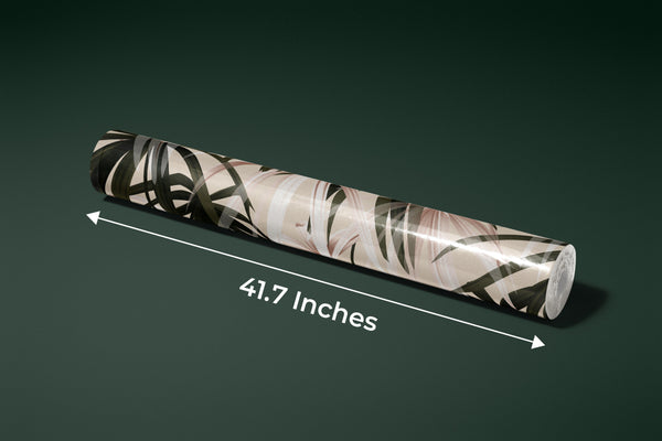 Tropical Plant Wallpaper, Seamless Pattern Mural, Oversized Custom Size Wall Art, Non-Woven, Non-Adhesive, Modern Wall Paper, Removable