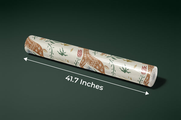 Celestial Folk Antilope Wallpaper, Boho Mural, Oversized Custom Size Wall Art, Non-Woven, Non-Adhesive, Modern Wall Paper, Removable