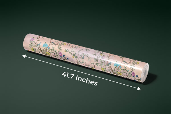 Chinoiserie Wallpaper, Floral Trees Mural, Oversized Custom Size Wall Art, Non-Woven, Non-Adhesive, Modern Wall Paper, Removable