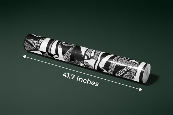 Modern Surreal, Black and White Wallpaper, Linocut Style Mural, Oversized Custom Size Wall Art, Non-Woven, Non-Adhesive, Modern Wall Paper, Removable