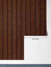 Oak Wood Wallpaper, Dark Brown Mural, Oversized Custom Size Wall Art, Non-Woven, Non-Adhesive, Modern Wall Paper, Removable