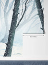 Winter Forest Wallpaper, Wolf Mural, Oversized Custom Size Wall Art, Non-Woven, Non-Adhesive, Modern Wall Paper, Removable