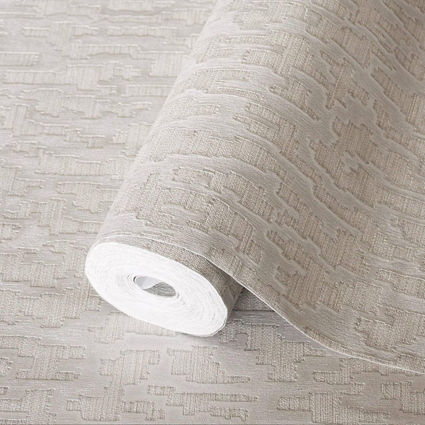 Glam Solid Color Wallpaper, Off White, Silver Rich Embossed Abstract Metallic Accents, Shimmering Design - Adawall Wallpaper - Registered Trade Accounts Only, Wallpaper Wholesale Account - 1510-3 - Adawall Wholesale - Wallpaper Wholesaler