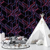 Glowing Futuristic Wallpaper, Abstract Geometric Mural, Oversized Custom Size Wall Art, Non - Woven, Non - Adhesive, Modern Wall Paper, Removable - Adawall Wallpaper - Registered Trade Accounts Only, Wallpaper Wholesale Account - W77642 - Adawall Wholesale - Wallpaper Wholesaler