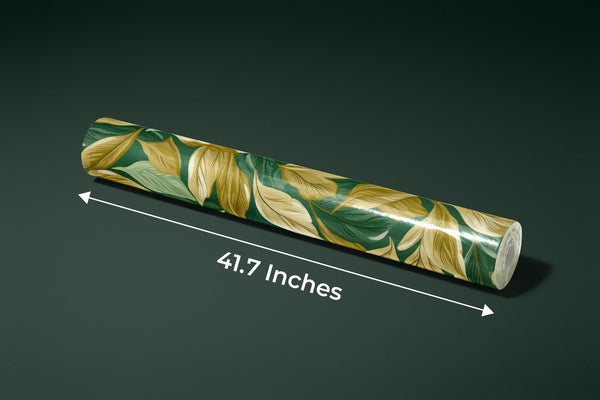 Gold and Light Green Small Leaves Wallpaper, Seamless Pattern Mural, Oversized Custom Size Wall Art, Non - Woven, Non - Adhesive, Modern Wall Paper, Removable - Adawall Wallpaper - Registered Trade Accounts Only, Wallpaper Wholesale Account - W77904 - Adawall Wholesale - Wallpaper Wholesaler