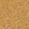 Gold Luxury Leaves Solid Color Shades Wallpaper, Deep Embossed Flocked Velvet Feeling Design - Walloro High End Wallcoverings & More