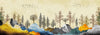 Golden Trees Wallpaper, Abstract Landscape Mural, Oversized Custom Size Wall Art, Non - Woven, Non - Adhesive, Modern Wall Paper, Removable - Adawall Wallpaper - Registered Trade Accounts Only, Wallpaper Wholesale Account - W78157 - Adawall Wholesale - Wallpaper Wholesaler