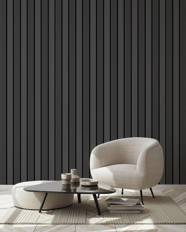 Gray Black Wall Panel, PS Wall Home Decoration Panel - Premium Quality - Adawall Wallpaper - Registered Trade Accounts Only, Wallpaper Wholesale Account - APS403 - Adawall Wholesale - Wallpaper Wholesaler