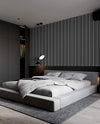 Gray Black Wall Panel, PS Wall Home Decoration Panel - Premium Quality - Adawall Wallpaper - Registered Trade Accounts Only, Wallpaper Wholesale Account - APS403 - Adawall Wholesale - Wallpaper Wholesaler
