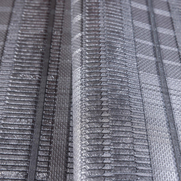 Gray Conetmporary Stripe Pattern Embossed Wallpaper, Professional Luxury Striped Wall Paper - Walloro High End Wallcoverings & More