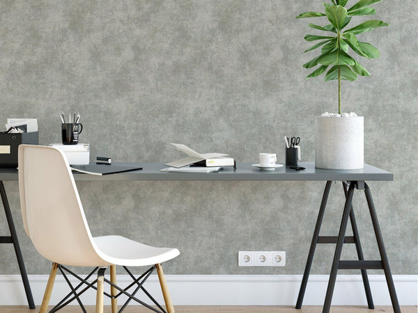 Gray Industrial Metallic Rustic Wallpaper, 3D Embossed Modern Worn - Out Style Distressed Weathered - Adawall Wallpaper - Registered Trade Accounts Only, Wallpaper Wholesale Account - 3710-3 - Adawall Wholesale - Wallpaper Wholesaler