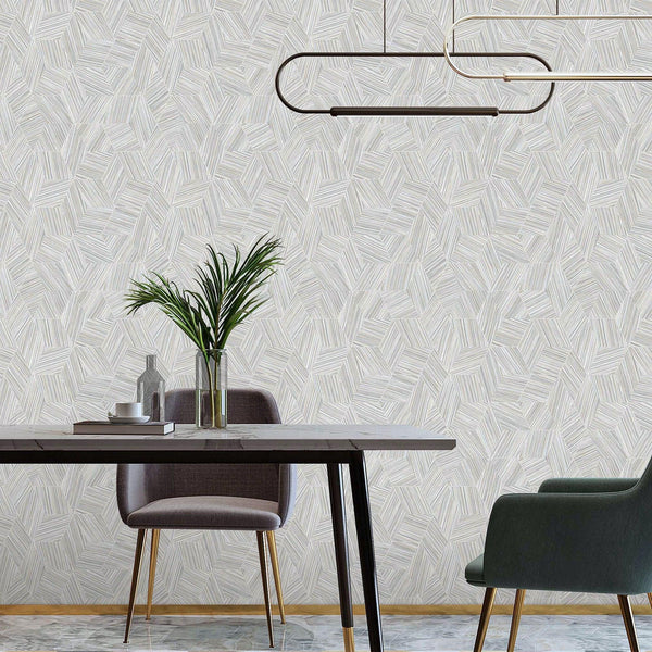 Gray Large Hexagon Embossed Wallpaer, Elegant Geometric Shapes Honeycomb Wallcovering - Adawall Wallpaper - Registered Trade Accounts Only, Wallpaper Wholesale Account - 1211-1 - Adawall Wholesale - Wallpaper Wholesaler