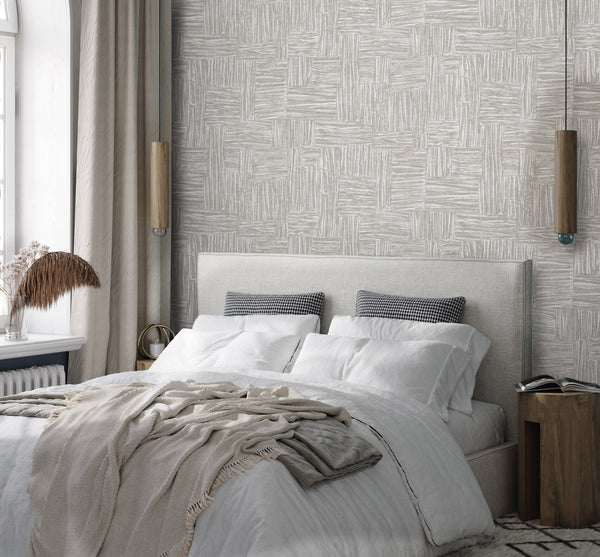 Gray Muse Brush Stroke Textured Wallpaper, Modern Minimalist Wall Covering, Neutral Shimmer Wall Decor - Adawall Wallpaper -Registered Trade Accounts Only, Wallpaper Wholesale Account - 25101-2 - Adawall Wholesale - Wallpaper Wholesaler