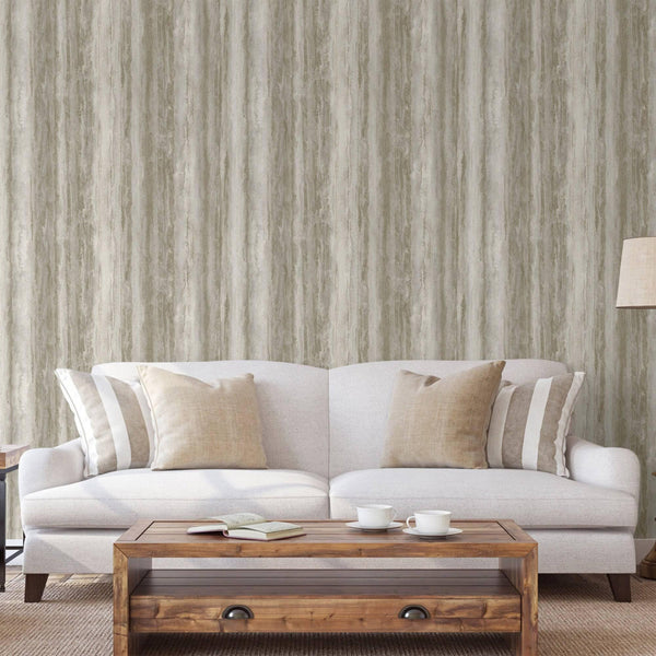 Gray Natural Tree Bark Wallpaper, Wood Pattern Embossed Cork Farmhouse Lodge Wall Decor - Walloro High End Wallcoverings & More