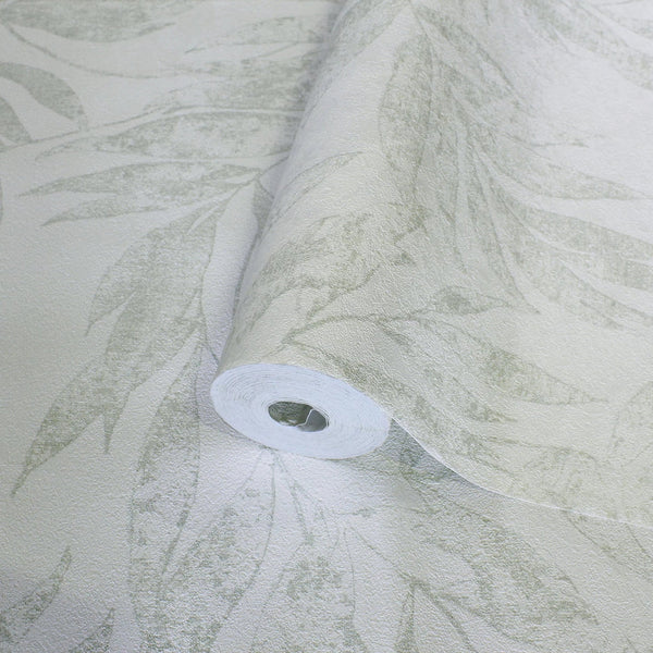 Green Embossed Wallpaper with Floral Patterns Wallpaper, Textured Wallpaper,Natural Wallpaper, Modern & Minimalist Wall Covering,Modern Look Neutral Colors Glittering Wallcovering - Adawall Wallpaper - Registered Trade Accounts Only, Wallpaper Wholesale Account - 24208-2 - Adawall Wholesale - Wallpaper Wholesaler