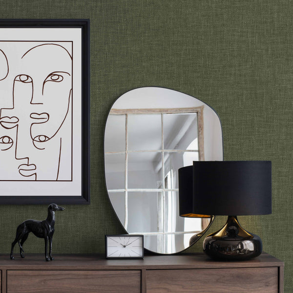 Green Muse Linen Texture Wallpaper, Natural Wallpaper, Modern & Minimalist Wall Covering, Modern Look Neutral Colors Glittering Wallcovering - Adawall Wallpaper -Registered Trade Accounts Only, Wallpaper Wholesale Account - 25104-10 - Adawall Wholesale - Wallpaper Wholesaler