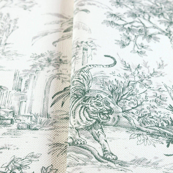 Green Tropical Toile Textured Wallpaper, Stylish Plants Animals Jungle Forest Theme Wallcovering - Adawall Wallpaper - Registered Trade Accounts Only, Wallpaper Wholesale Account - 9909-3 - Adawall Wholesale - Wallpaper Wholesaler