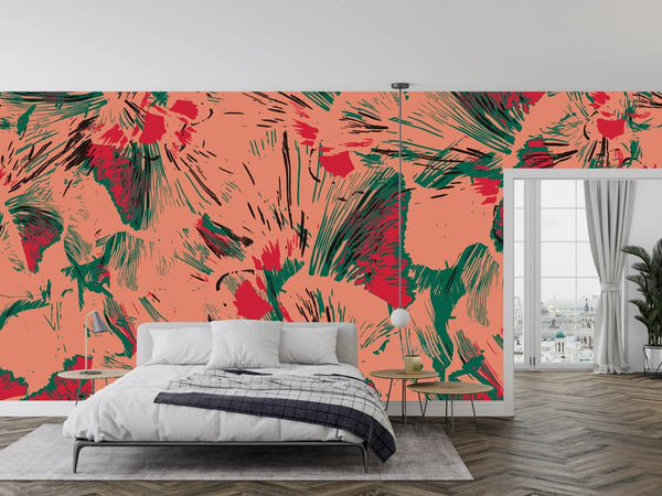 Hand Drawn Abstract Wallpaper, Seamless Pattern Mural, Oversized Custom Size Wall Art, Non - Woven, Non - Adhesive, Modern Wall Paper, Removable - Adawall Wallpaper - Registered Trade Accounts Only, Wallpaper Wholesale Account - W78185 - Adawall Wholesale - Wallpaper Wholesaler