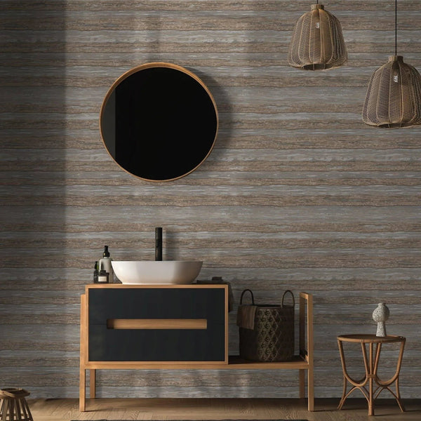 Horizontal Striped Wallpaper, Brown Shiny Glossy Luxry Non - Woven Wallcovering, Non - Woven, Non - Pasted - Adawall Wallpaper - Registered Trade Accounts Only, Wallpaper Wholesale Account - 1506-4 - Adawall Wholesale - Wallpaper Wholesaler