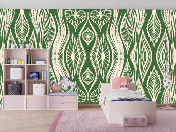Ikat Aztech Style Wallpaper, Seamless Pattern Mural, Oversized Custom Size Wall Art, Non - Woven, Non - Adhesive, Modern Wall Paper, Removable - Adawall Wallpaper - Registered Trade Accounts Only, Wallpaper Wholesale Account - W77673 - Adawall Wholesale - Wallpaper Wholesaler
