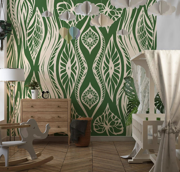 Ikat Aztech Style Wallpaper, Seamless Pattern Mural, Oversized Custom Size Wall Art, Non - Woven, Non - Adhesive, Modern Wall Paper, Removable - Adawall Wallpaper - Registered Trade Accounts Only, Wallpaper Wholesale Account - W77673 - Adawall Wholesale - Wallpaper Wholesaler