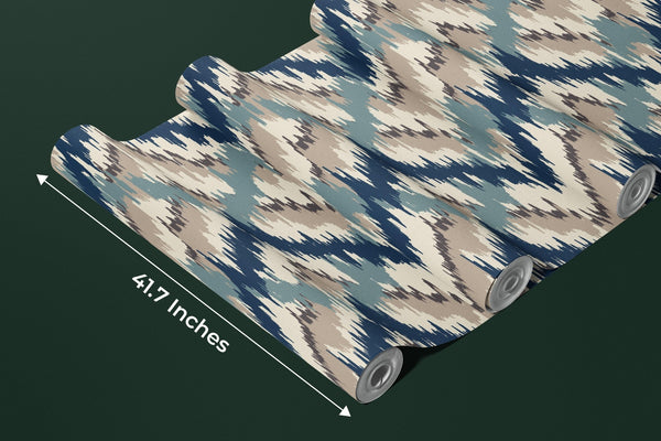 Ikat Wallpaper, Seamless Pattern Mural, Oversized Custom Size Wall Art, Non - Woven, Non - Adhesive, Modern Wall Paper, Removable - Adawall Wallpaper - Registered Trade Accounts Only, Wallpaper Wholesale Account - W77562 - Adawall Wholesale - Wallpaper Wholesaler