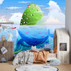 Island in the Ocean Wallpaper, Green Hill Mural, Oversized Custom Size Wall Art, Non - Woven, Non - Adhesive, Modern Wall Paper, Removable - Adawall Wallpaper - Registered Trade Accounts Only, Wallpaper Wholesale Account - W78131 - Adawall Wholesale - Wallpaper Wholesaler