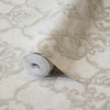 Italian Damask Embossed Wallpaper, Light Gray Sparkling Neutral Colors Luxury Wallcovering, 3D Textured, Non - Woven, Non - Pasted - Adawall Wallpaper - Registered Trade Accounts Only, Wallpaper Wholesale Account - 1403-4 - Adawall Wholesale - Wallpaper Wholesaler