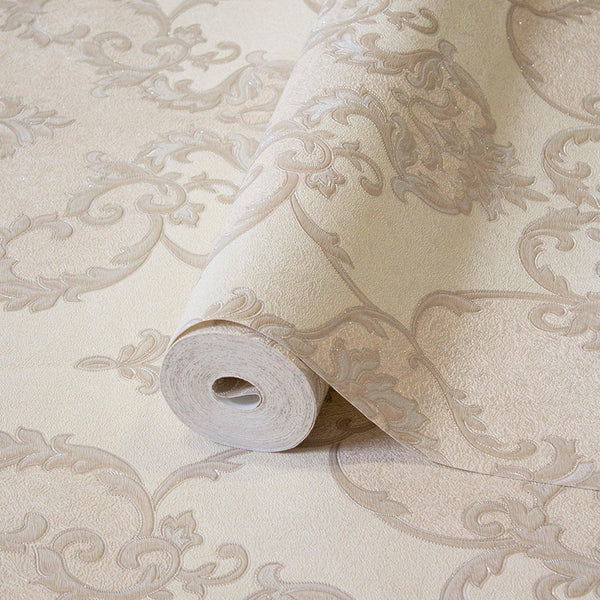 Italian Damask Embossed Wallpaper, Sparkling Neutral Colors Luxury Wallcovering - Adawall Wallpaper - Registered Trade Accounts Only, Wallpaper Wholesale Account - 1403-3 - Adawall Wholesale - Wallpaper Wholesaler