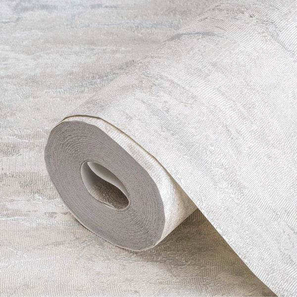 ivory Distressed Metallic Embossed Wallpaper, Shiny Rustic Industrial Modern Wallcovering - Adawall Wallpaper - Registered Trade Accounts Only, Wallpaper Wholesale Account - 7809-1 - Adawall Wholesale - Wallpaper Wholesaler