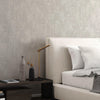 Ivory Distressed Solid Color Wallpaper, 3D Embossed Shiny Wallcovering, Weathered Effect - Walloro High End Wallcoverings & More