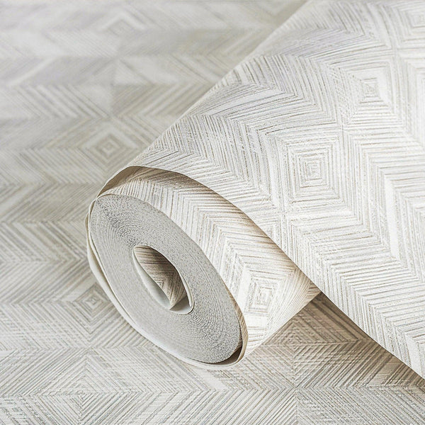 Ivory Geometric Modern Textured Wallpaper, Contemporary Minimalist Wallcovering, Wall Accent - Adawall Wallpaper - Registered Trade Accounts Only, Wallpaper Wholesale Account - 1107-1 - Adawall Wholesale - Wallpaper Wholesaler