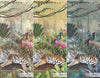 jungle Tigers Wall Mural, Ivory Nature Forest Theme Wallpaper, Custom Large Wall Mural, Non - Adhesive, Washable, Removable Wall Paper, Birds, Non - Woven Back - Adawall Wallpaper - Registered Trade Accounts Only, Wallpaper Wholesale Account - A311-1 - Adawall Wholesale - Wallpaper Wholesaler