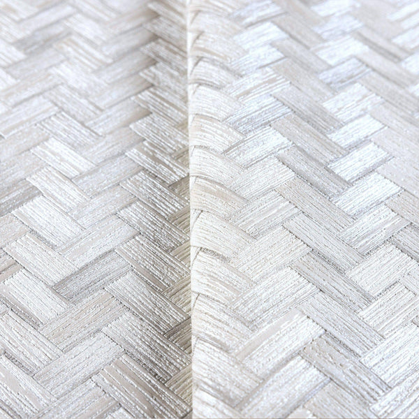 Jute Basket Weave Chevron Wallpaper, Ivory 3D Deep Embossed Non - Woven Braided Geometric Pattern - Adawall Wallpaper - Registered Trade Accounts Only, Wallpaper Wholesale Account - 1511-1 - Adawall Wholesale - Wallpaper Wholesaler