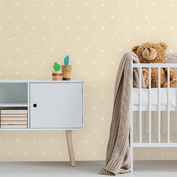 Kids Room Yellow Cheese Textured Wallpaper, Light Color White, Boys Girls Bedroom Wallpaper, Nursery Wallpaper, 114 sq ft Roll, Bathroom - Adawall Wallpaper - Registered Trade Accounts Only, Wallpaper Wholesale Account - 8926-2 - Adawall Wholesale - Wallpaper Wholesaler