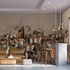 Landscape Wall Mural Houses Cityscape Stylish Wallpaper, Light Beige Oversized Custom Size Wall Covering, Non - Woven, Non - Adhesive, Modern Large Art - Adawall Wallpaper - Registered Trade Accounts Only, Wallpaper Wholesale Account - SE318-3 - Adawall Wholesale - Wallpaper Wholesaler