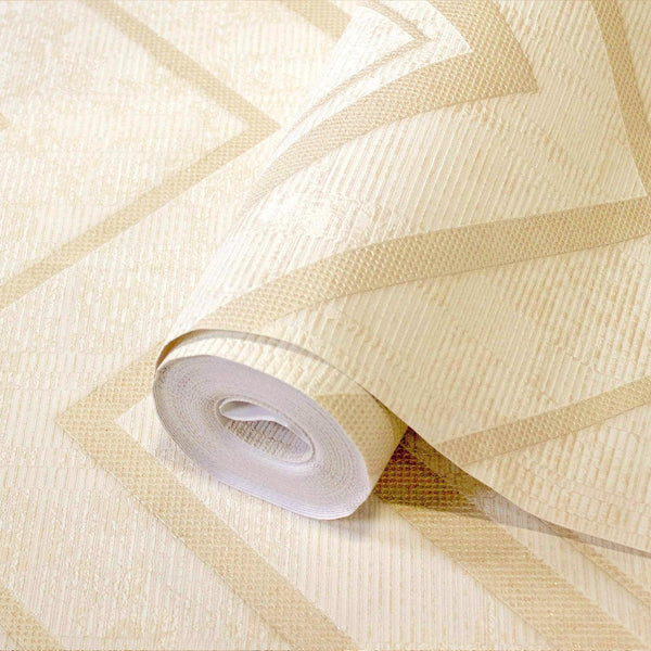 Large Modern Chevron 3D Embossed Wallpaper, Cream Modern Rich Textured Wallcovering, Non - Pasted, Large 114 sq ft Roll - Adawall Wallpaper - Registered Trade Accounts Only, Wallpaper Wholesale Account - 1207-3 - Adawall Wholesale - Wallpaper Wholesaler