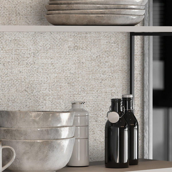 Light Beige ,Gray Sprakling Linen Texture Textured Wallpaper, Classical Woven Fabric Decorative Wallcovering - Adawall Wallpaper - Registered Trade Accounts Only, Wallpaper Wholesale Account - 7816-6 - Adawall Wholesale - Wallpaper Wholesaler