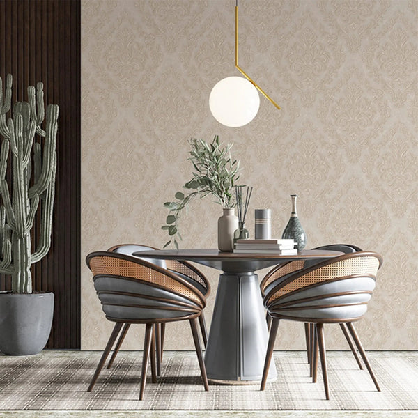Light Beige Luxury Baroque Deep Embossed Wallpaper, Damask Ornate Patterns Sparkling Wallcovering - Adawall Wallpaper - Registered Trade Accounts Only, Wallpaper Wholesale Account - 1405-3 - Adawall Wholesale - Wallpaper Wholesaler