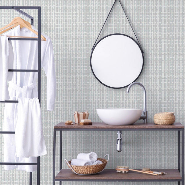 Light Blue Realistic Basket Weave Wallpaper, 3D Deep Embossed Premium Wallcovering - Walloro High End Wallcoverings & More