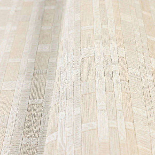 Light Cream Realistic Basket Weave Wallpaper, 3D Deep Embossed Premium Wallcovering - Adawall Wallpaper - Registered Trade Accounts Only, Wallpaper Wholesale Account - 1105-1 - Adawall Wholesale - Wallpaper Wholesaler